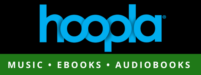icon: link to Hoopla database of music, ebooks and audiobooks