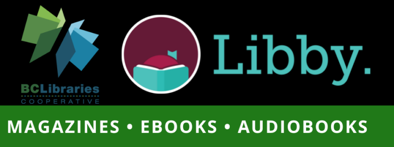 icon: link to Overdrive/Libby database of magazines, ebooks and audiobooks
