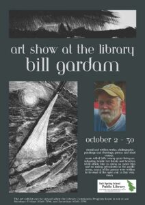Bill Gardam art show poster